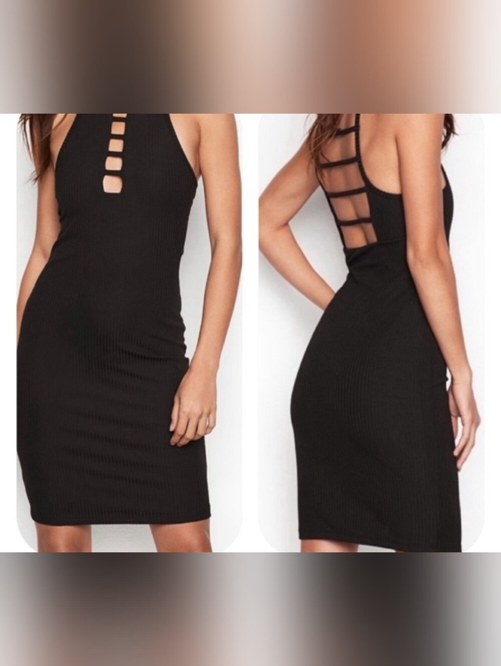Victoria Sport Black Midi Dress